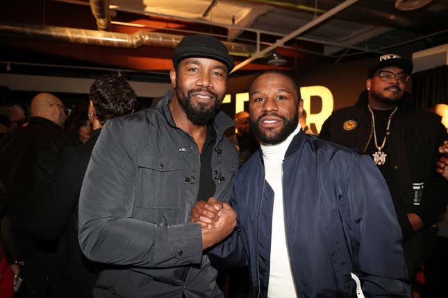 Michael Jai White (l.) at the Overcoming Fear Mixer held at The Hidden Empire Film Group Compound