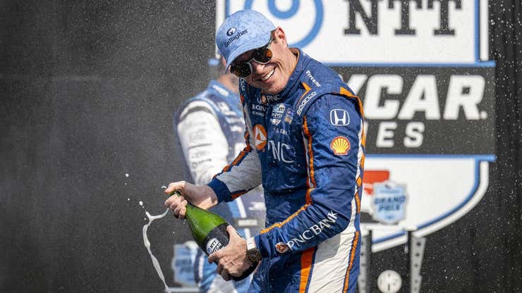 Image for Scott Dixon extends unique record by winning Gallagher GP