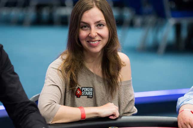 Maria Konnikova quit her day job to learn how to play poker and has written about it in a new book. Image: Neil Stoddart/Poker Stars
